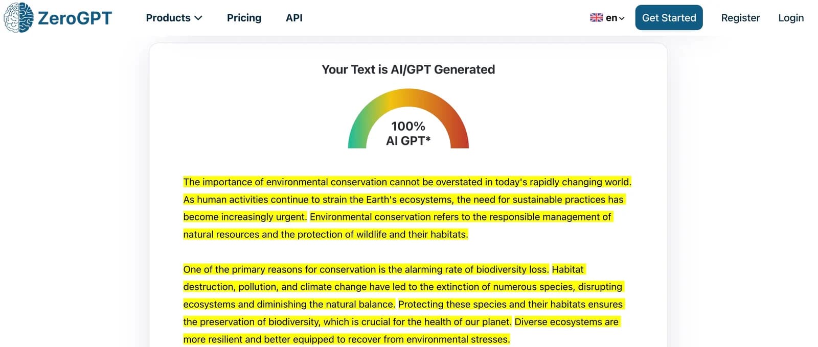 AI Detector Example