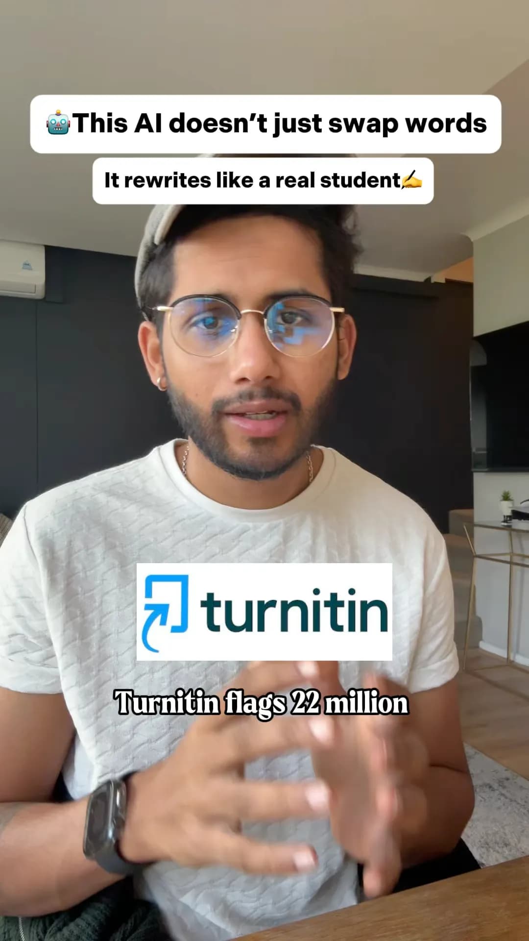 Creator explaining how RewriteAI rewrites AI text