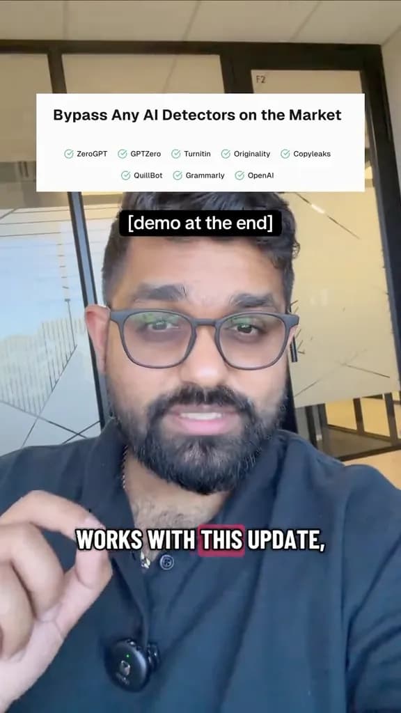 Creator recording a short video about RewriteAI